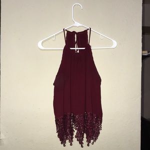Large/Medium lace croptop